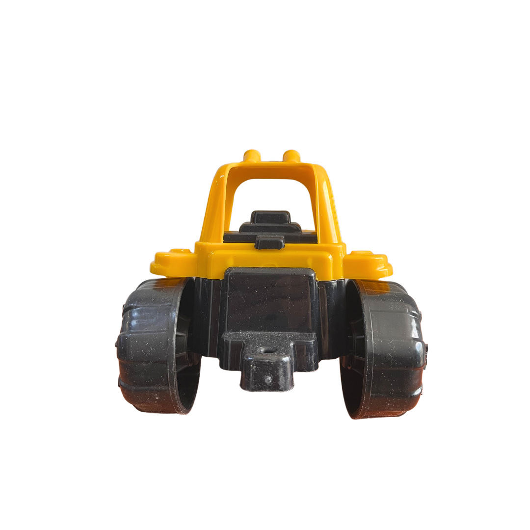 Mini Camión Aplanador De Juguete Construcción Amarillo-3