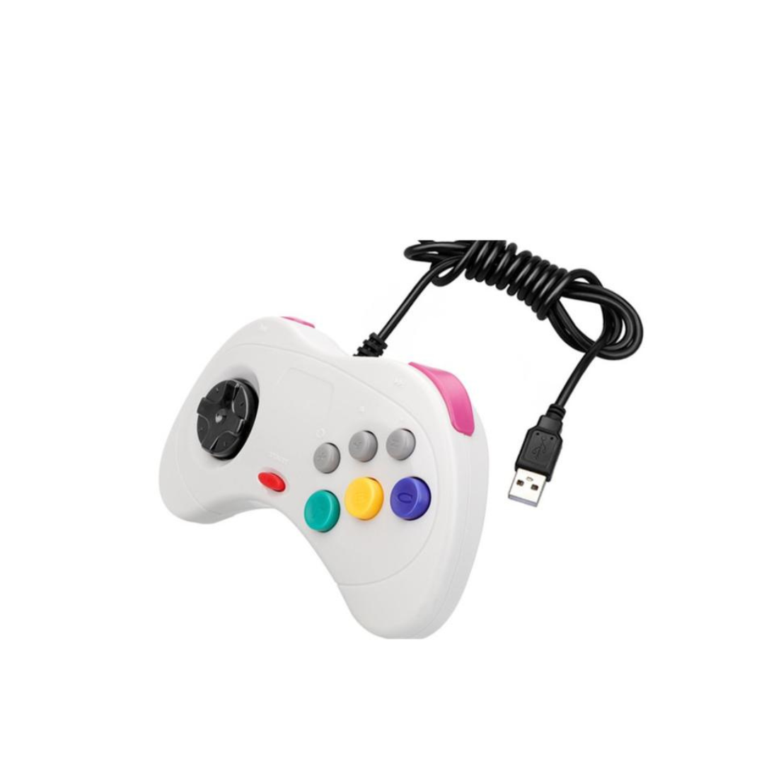 Control Sega Blanco Usb Para Pc-2