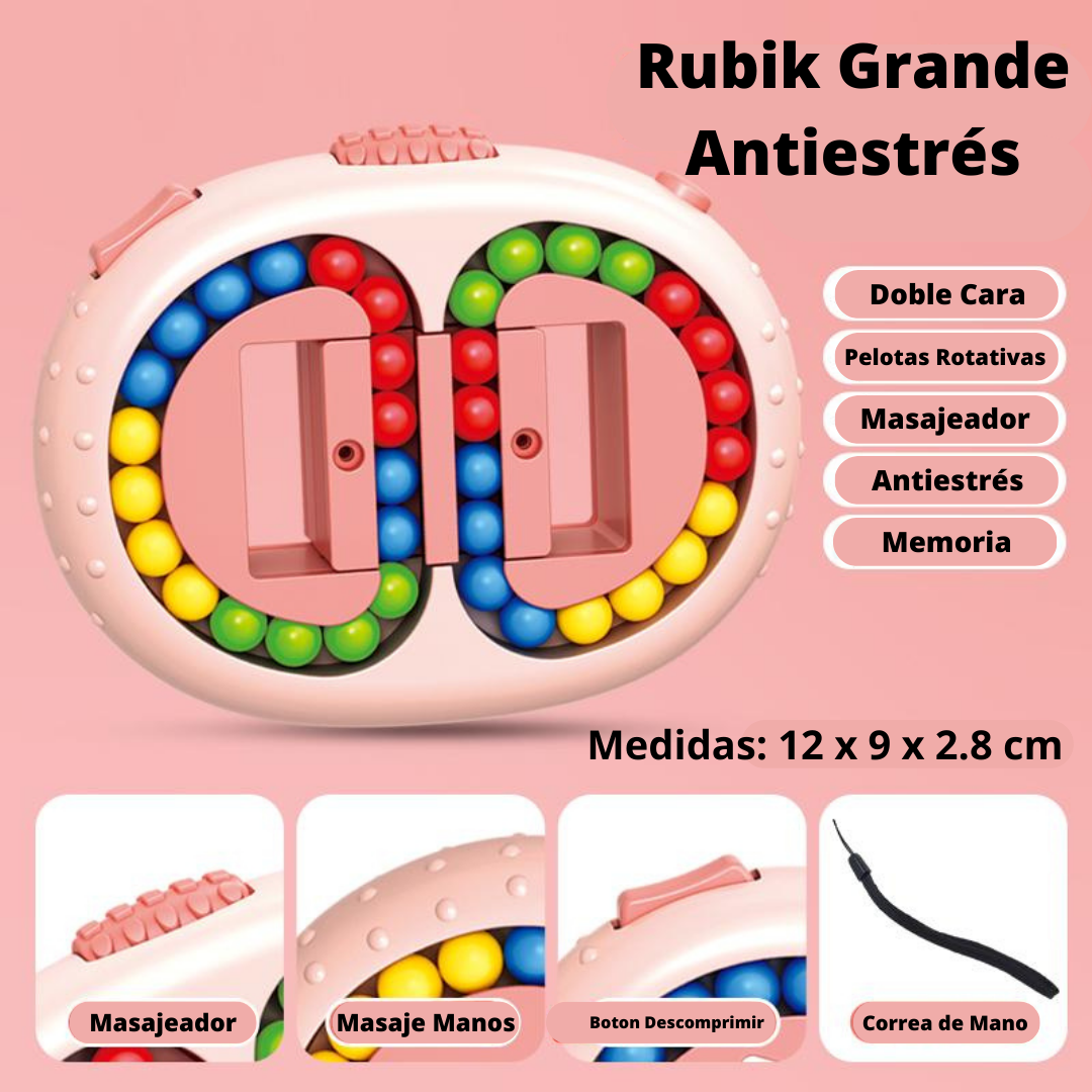 Juguete Rosado Sensorial Educativo Antiestrés RUBIK Moderno-6