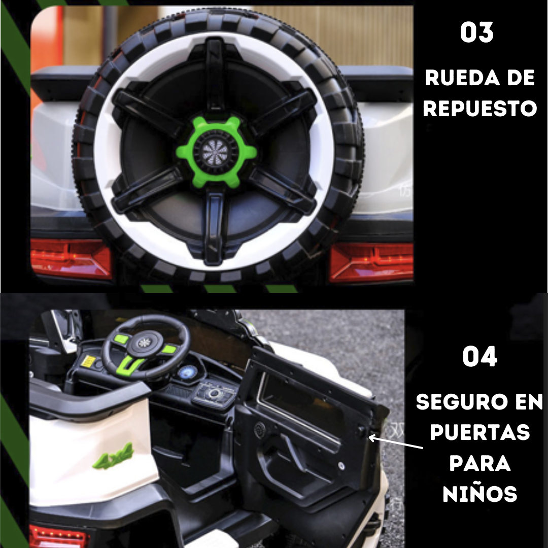 Auto Electrico a Bateria 390W 4X4 12V-4
