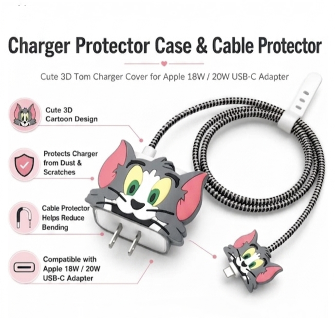 Funda Protector Para Cargador y Cable-2