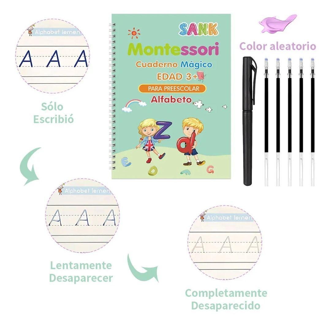 kit 4 Cuadernos magicos caligrafia reutilizables-2