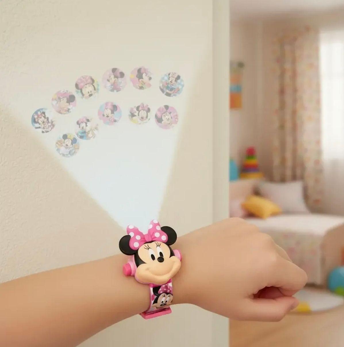 Reloj de Proyecci n Infantil Minnie y Frozen con 24 Im genes-1