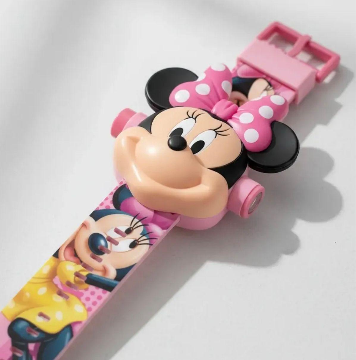 Reloj de Proyecci n Infantil Minnie y Frozen con 24 Im genes-2