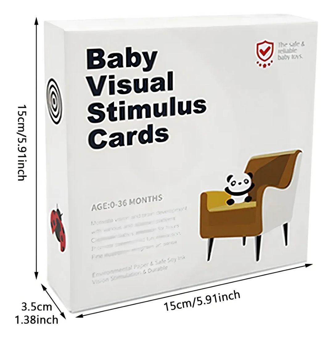 Set 80 tarjetas de estimulacion visual para bebes 0 a 36 meses-7