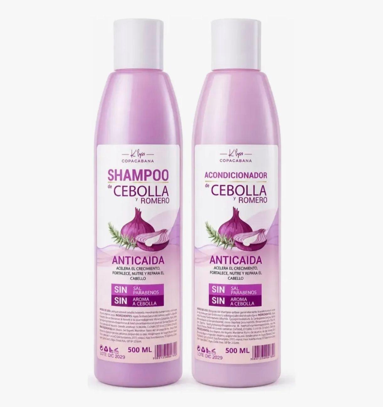 Pack Shampoo Acondicionador Cebolla y Romero Antica da-0