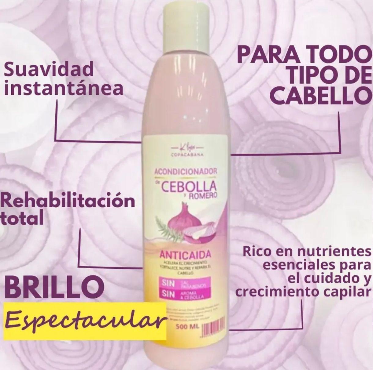 Pack Shampoo Acondicionador Cebolla y Romero Antica da-2