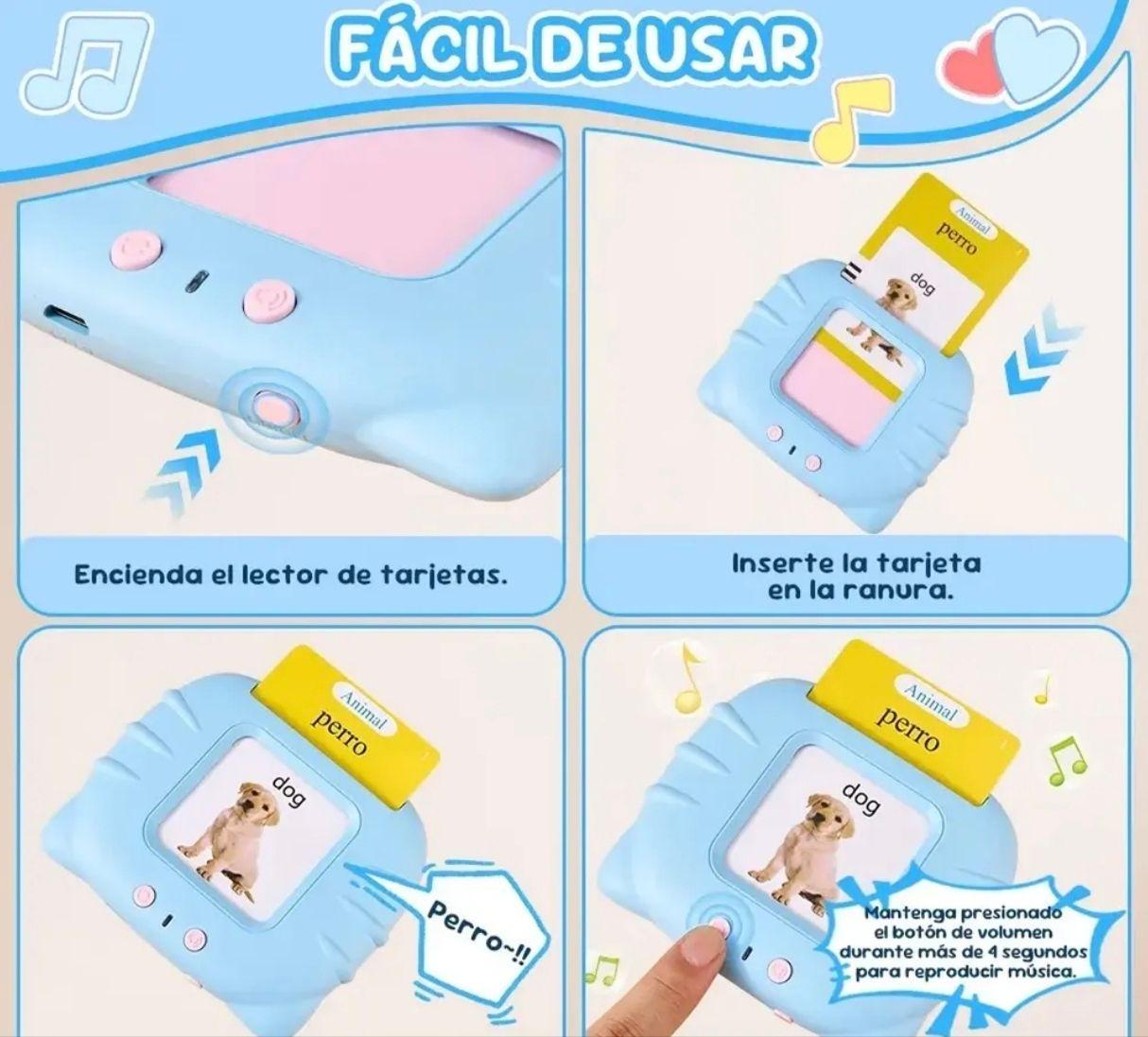 Juguete Didactico Lector De Tarjetas Educativo Con Sonido-1