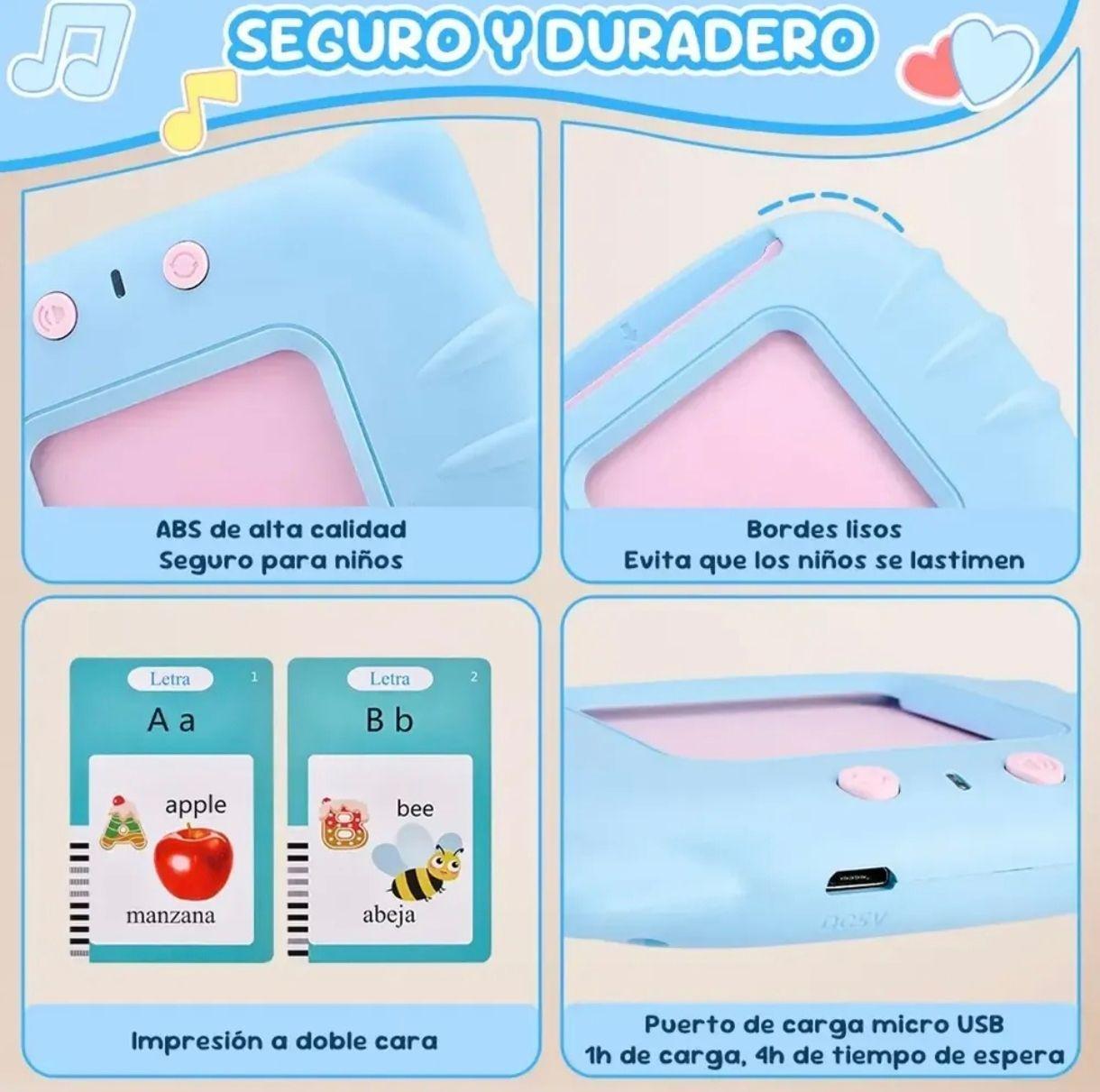 Juguete Didactico Lector De Tarjetas Educativo Con Sonido-2