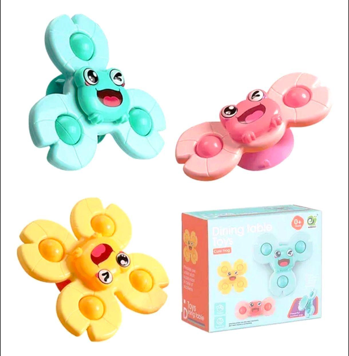 Set 3 Spinner Giratorio Con Ventosa Sensorial-0