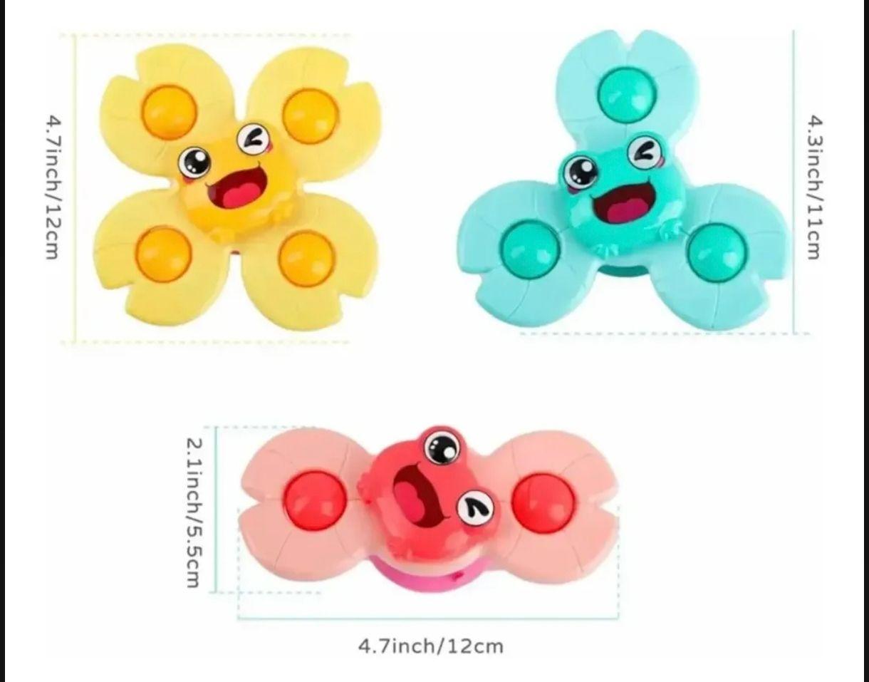 Set 3 Spinner Giratorio Con Ventosa Sensorial-2