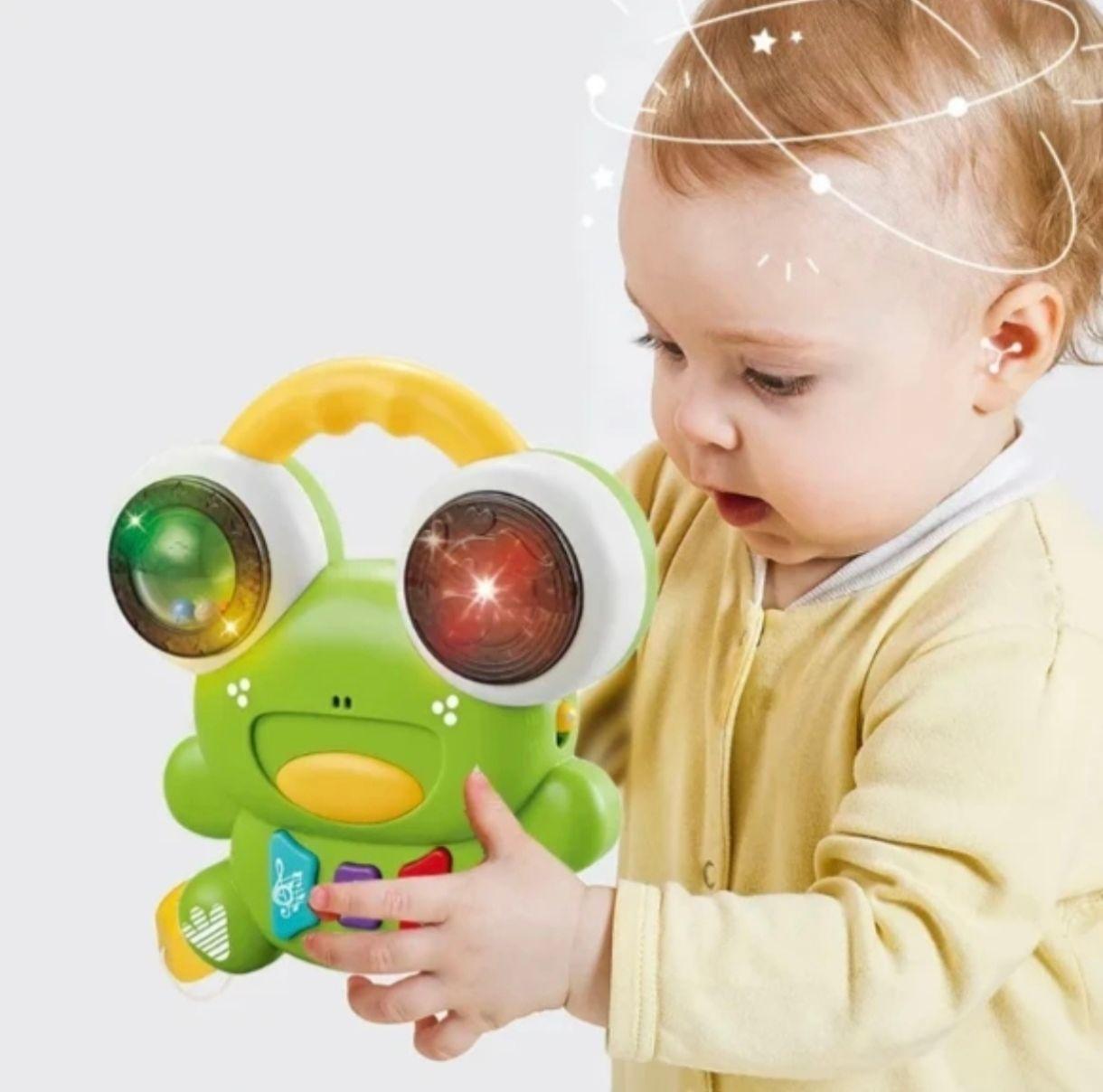 uguete Musical Rana Interactivo Con Luces Y Sonido Didactico-5