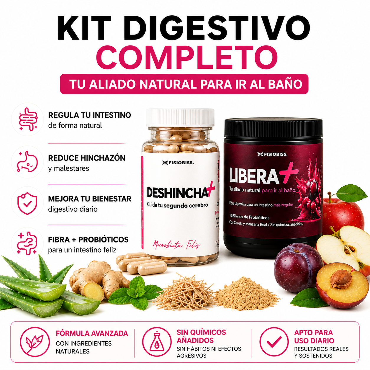 kit Suplementos Libera mas 300 g y Deshincha mas 60 Cápsulas-3