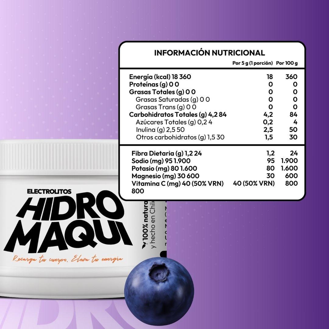 Electrolito En Polvo De Maqui 150gr Bebida Hidratante-2