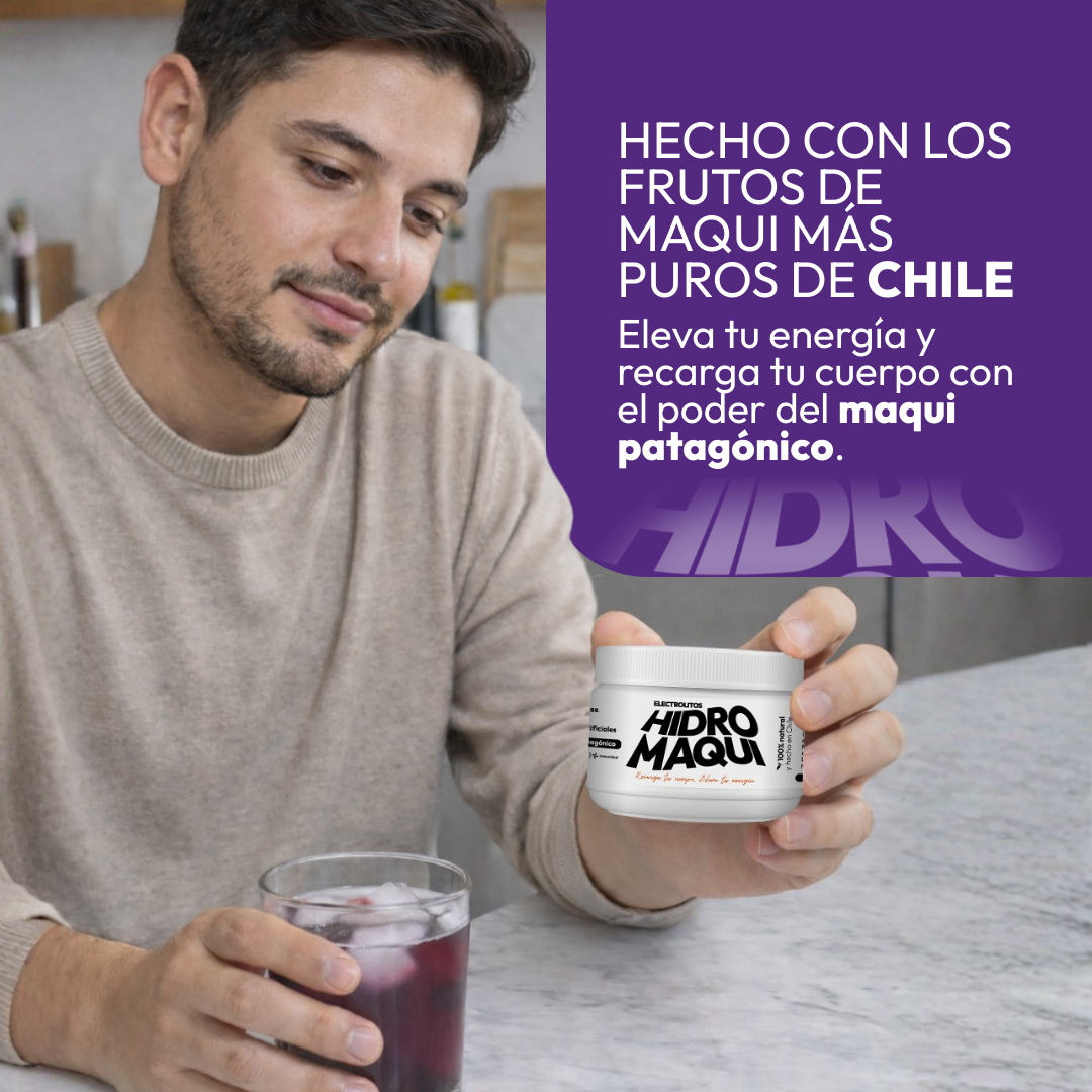 Electrolito En Polvo De Maqui 150gr Bebida Hidratante-6
