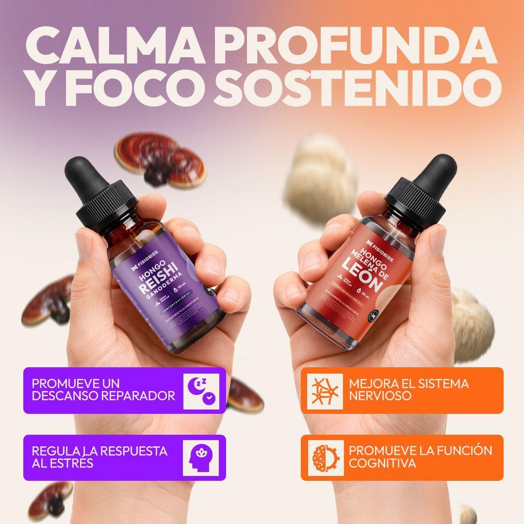 Melena de Le n Reishi Extracto Gotas 30ml Pack X2 FISIOBISS-2