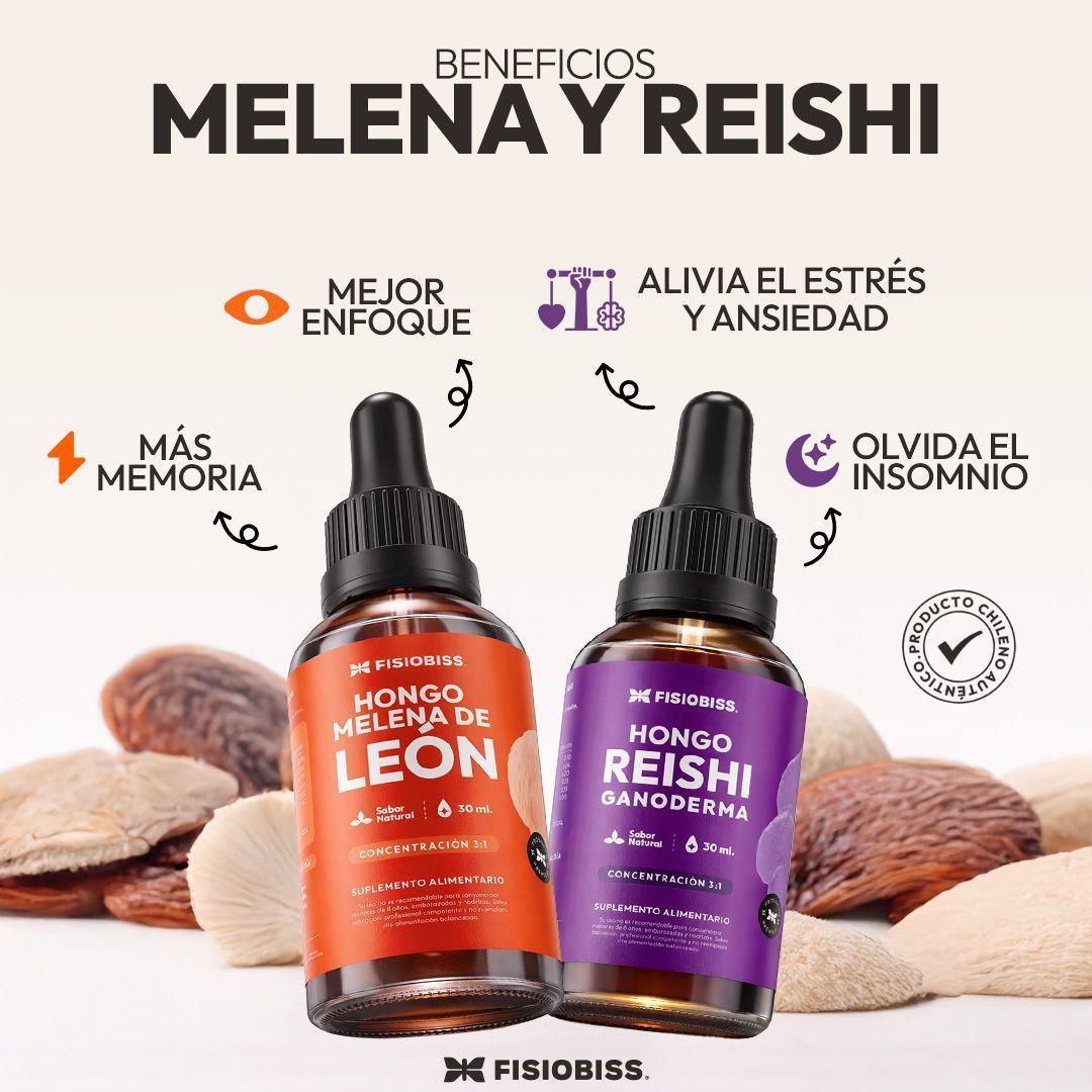 Melena de Le n Reishi Extracto Gotas 30ml Pack X2 FISIOBISS-3