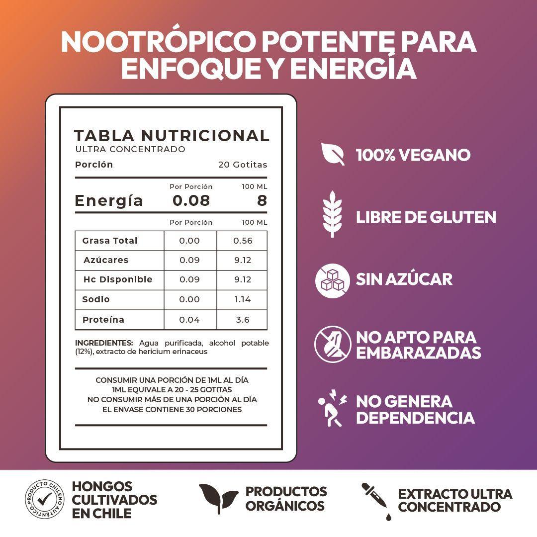 Melena de Le n Reishi Extracto Gotas 30ml Pack X2 FISIOBISS-5