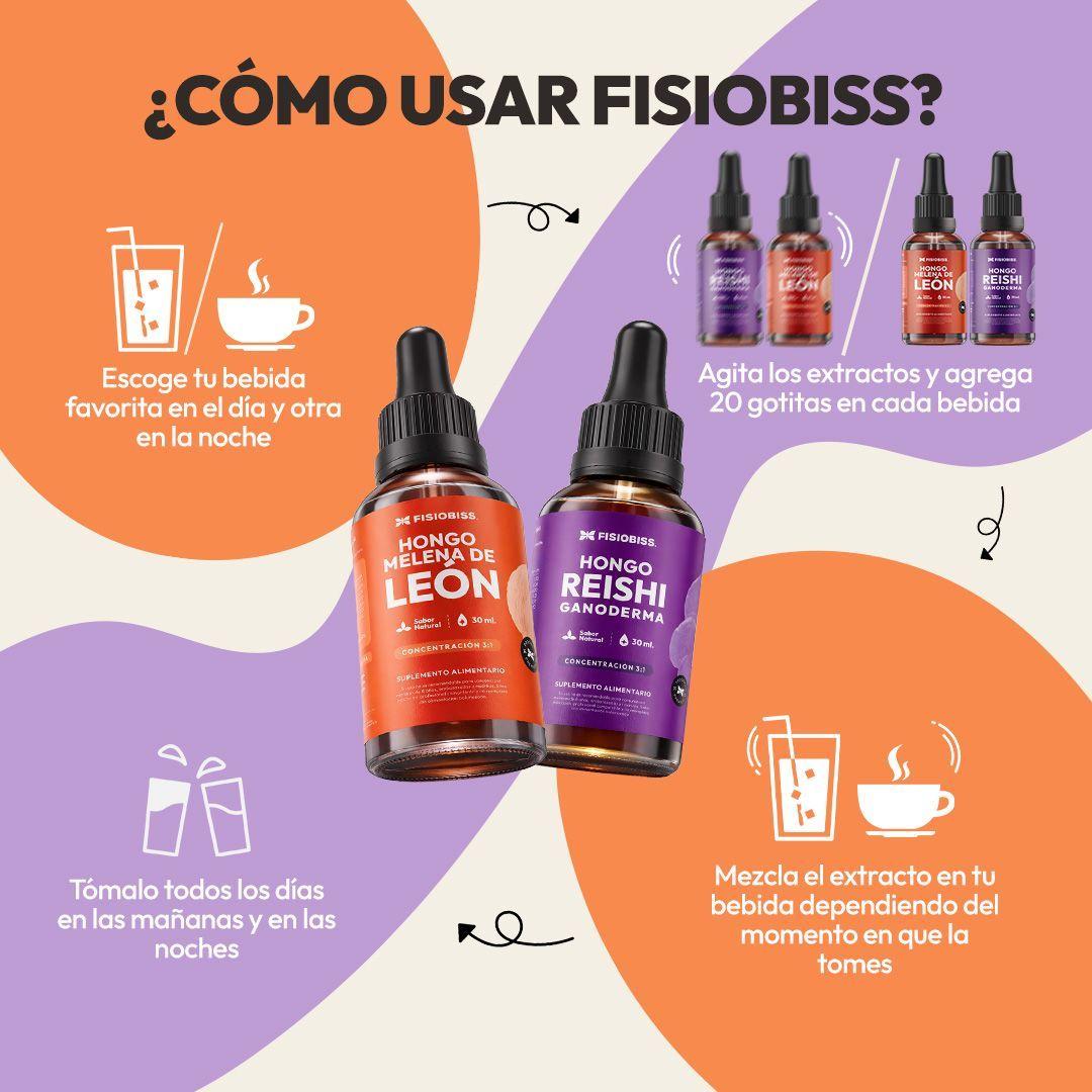 Melena de Le n Reishi Extracto Gotas 30ml Pack X2 FISIOBISS-9