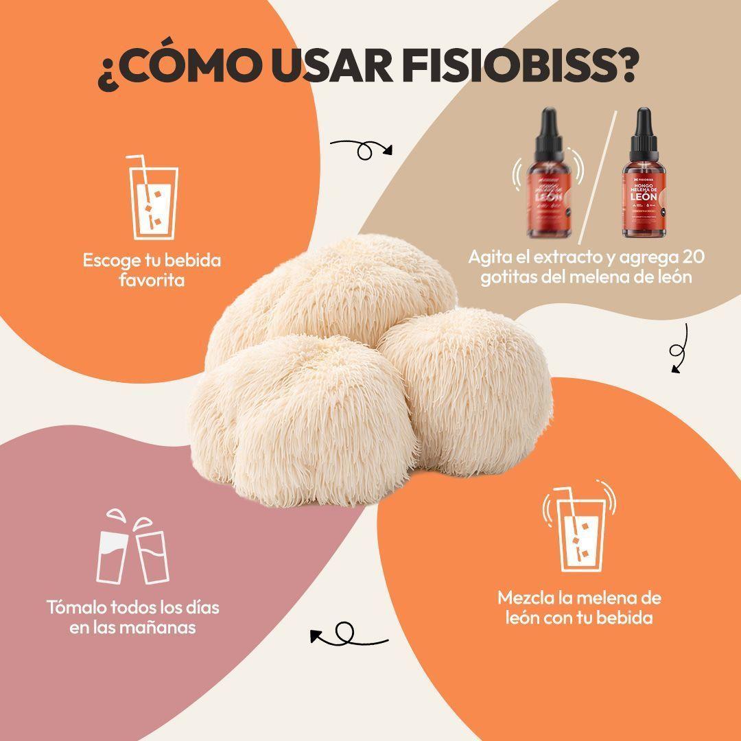 Extracto de Melena de Leon Fisiobiss 30 ml Suplemento Alimenticio-4