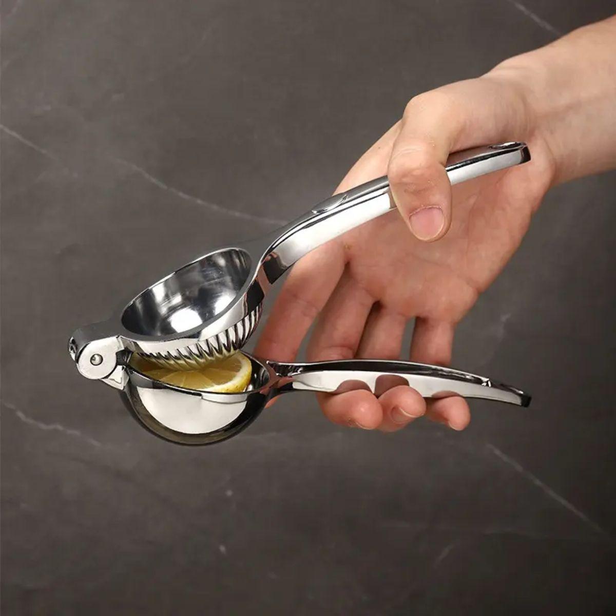 Exprimidor Manual De Limones En Acero Inoxidable Premium-5