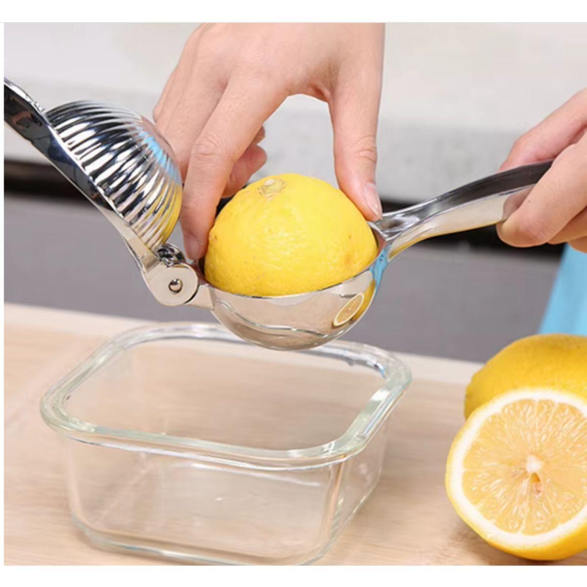 Exprimidor Manual De Limones En Acero Inoxidable Premium-6
