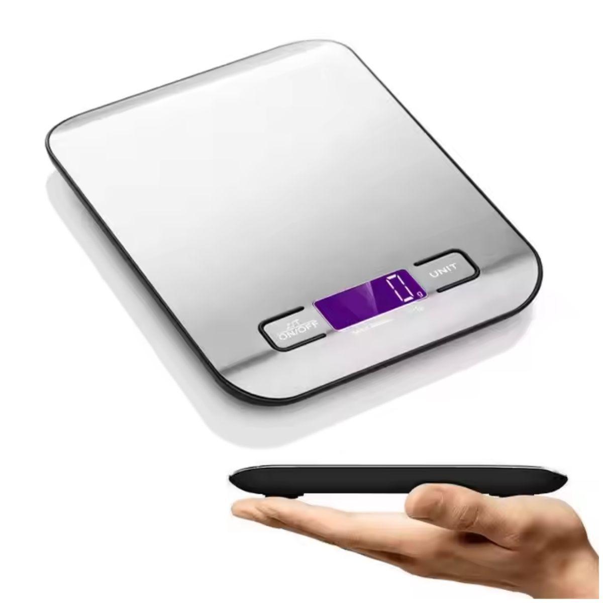 Balanza Pesa Digital Cocina 5 Kg Gramera Acero Inoxidable-2