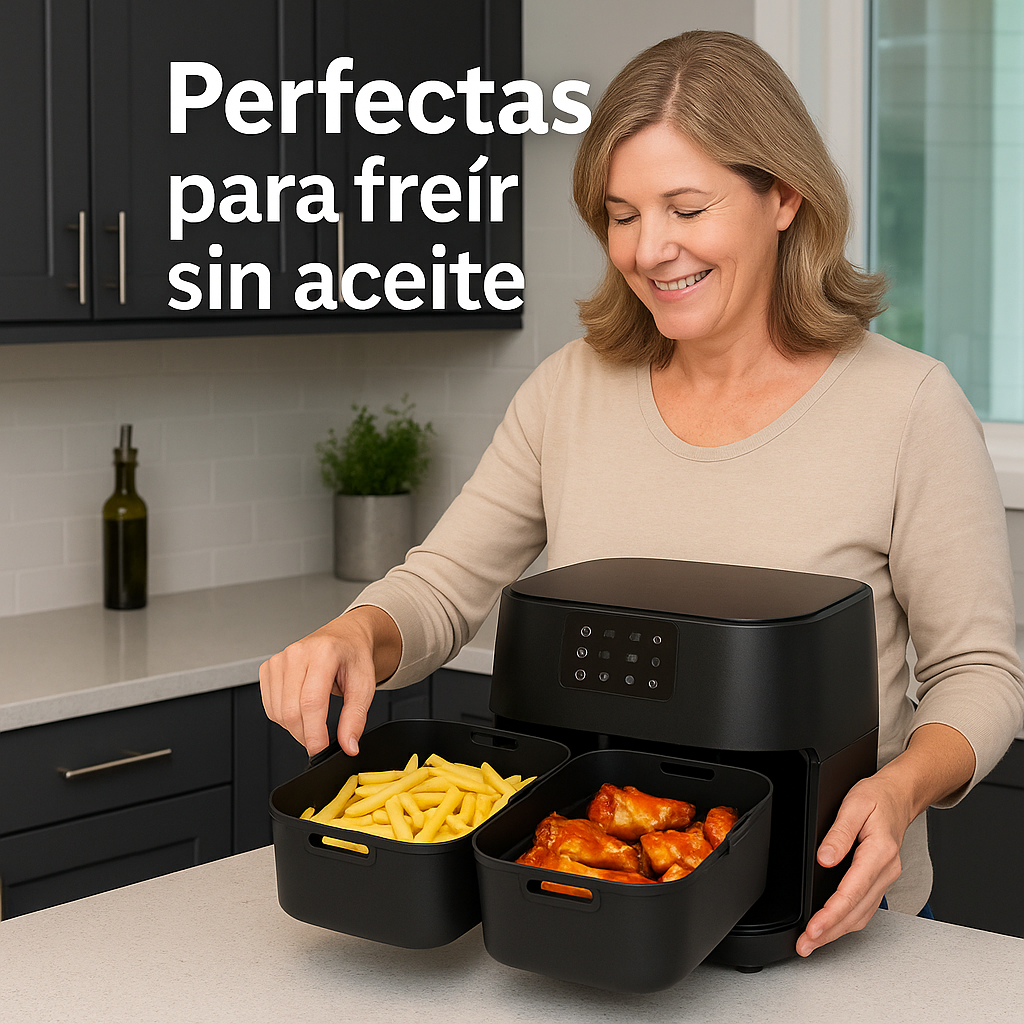 Pack X 2 Silicona Protectora Freidora De Aire Rectangular (Air Fryer)-5