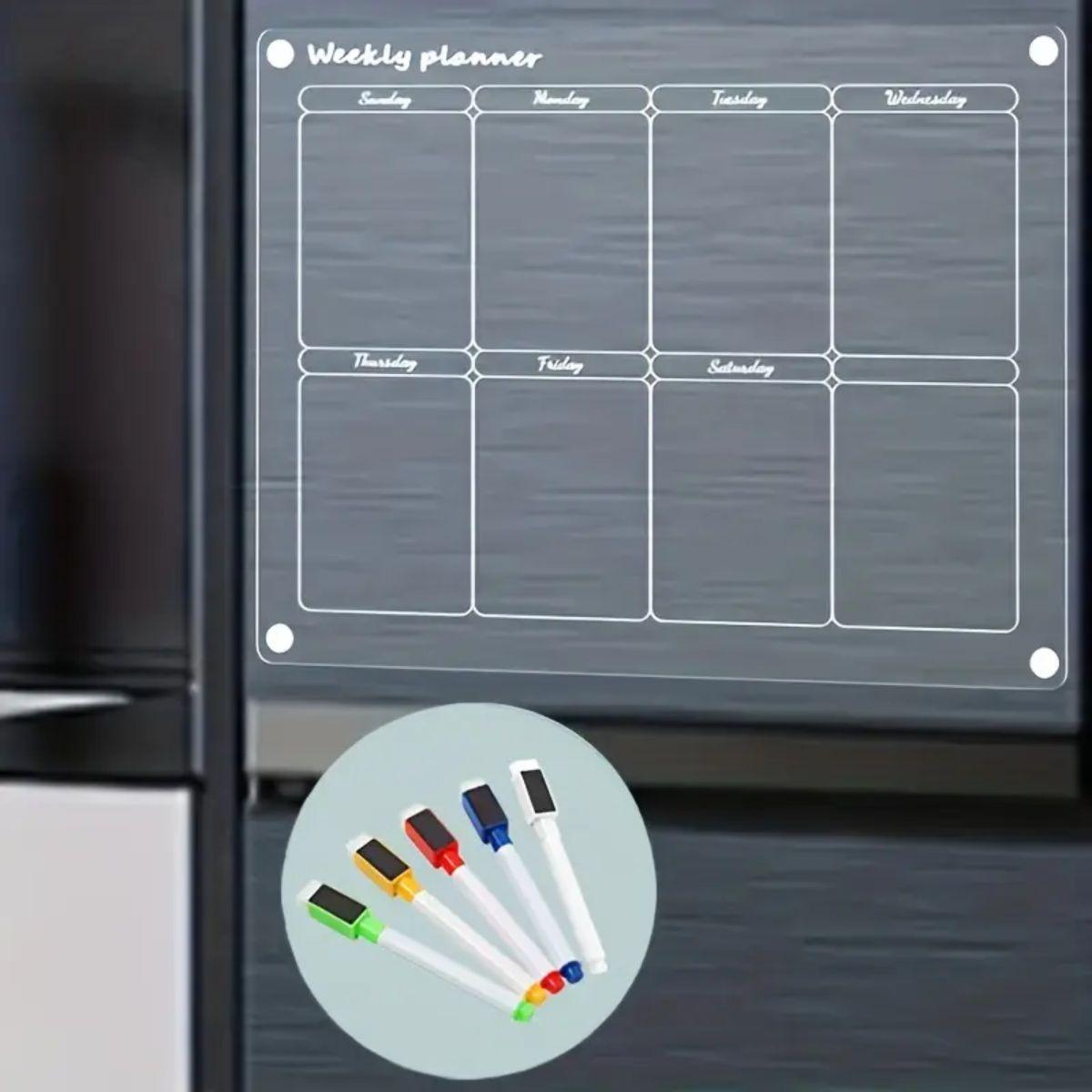 Set Pizarra Calendario Organizadora Para Refrigerador-2