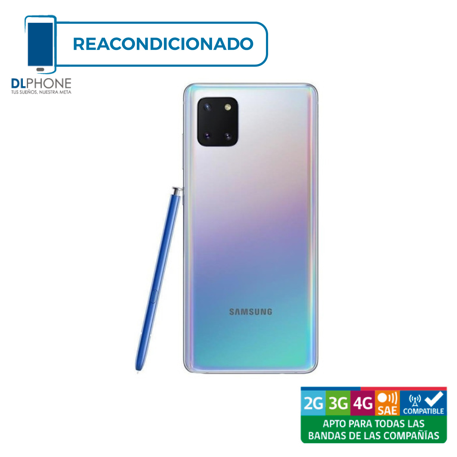 Samsung Galaxy Note 10 Lite 256GB Plata Reacondicionado-1
