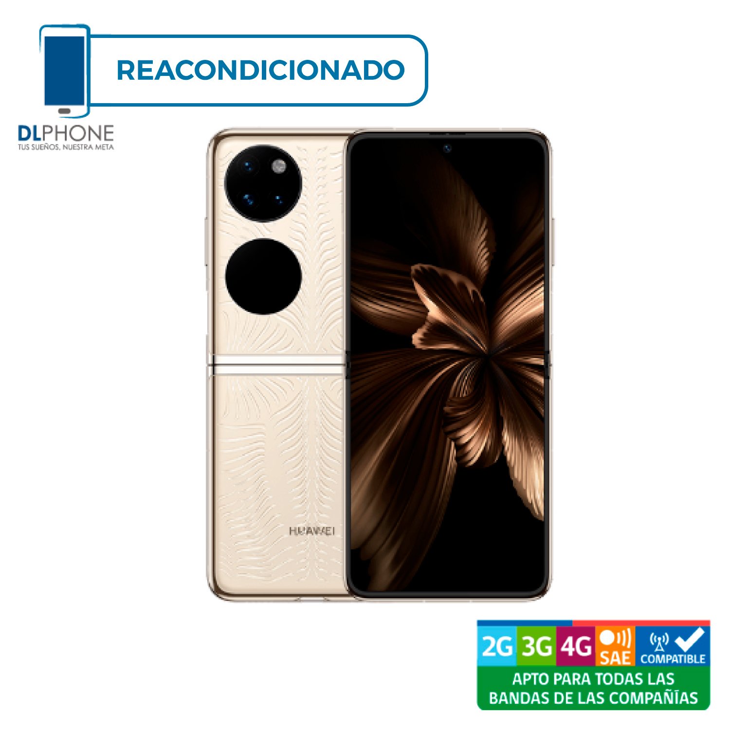 Huawei P50 Pocket 512GB Dorado Reacondicionado-1