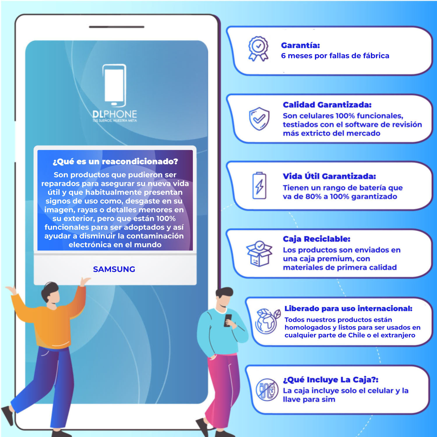 Samsung Galaxy A02 32GB Azul Reacondicionado-3