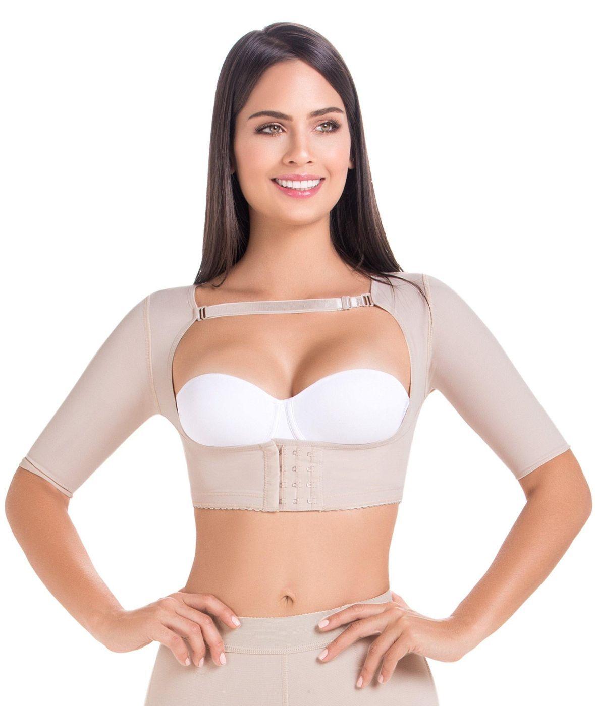 Chaleco Con Mangas Postquirúrgicas Alta Compresión FU102-0