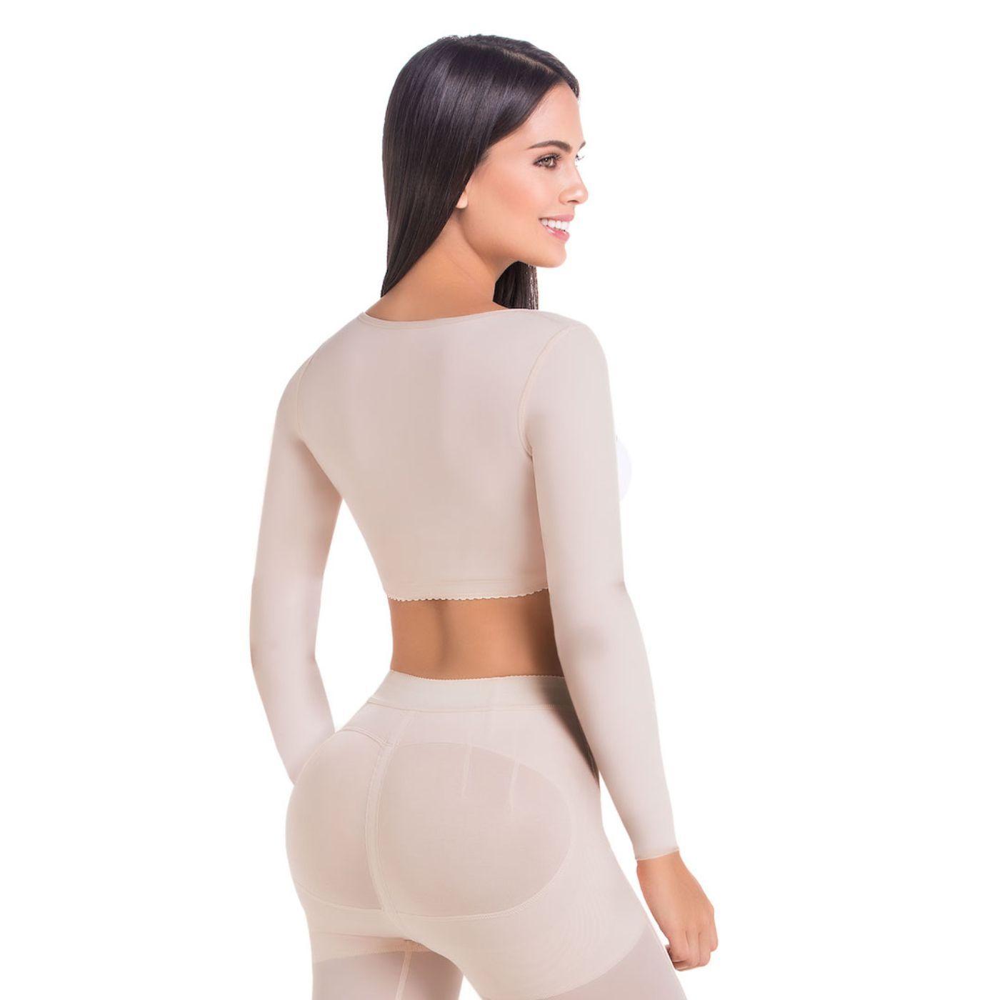 Chaleco Con Mangas Postquirúrgico y Corrector de Postura Alta Compresión LC017-1