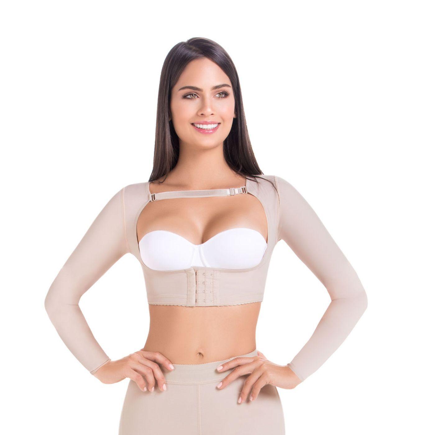 Chaleco Con Mangas Postquirúrgico y Corrector de Postura Alta Compresión LC017-0