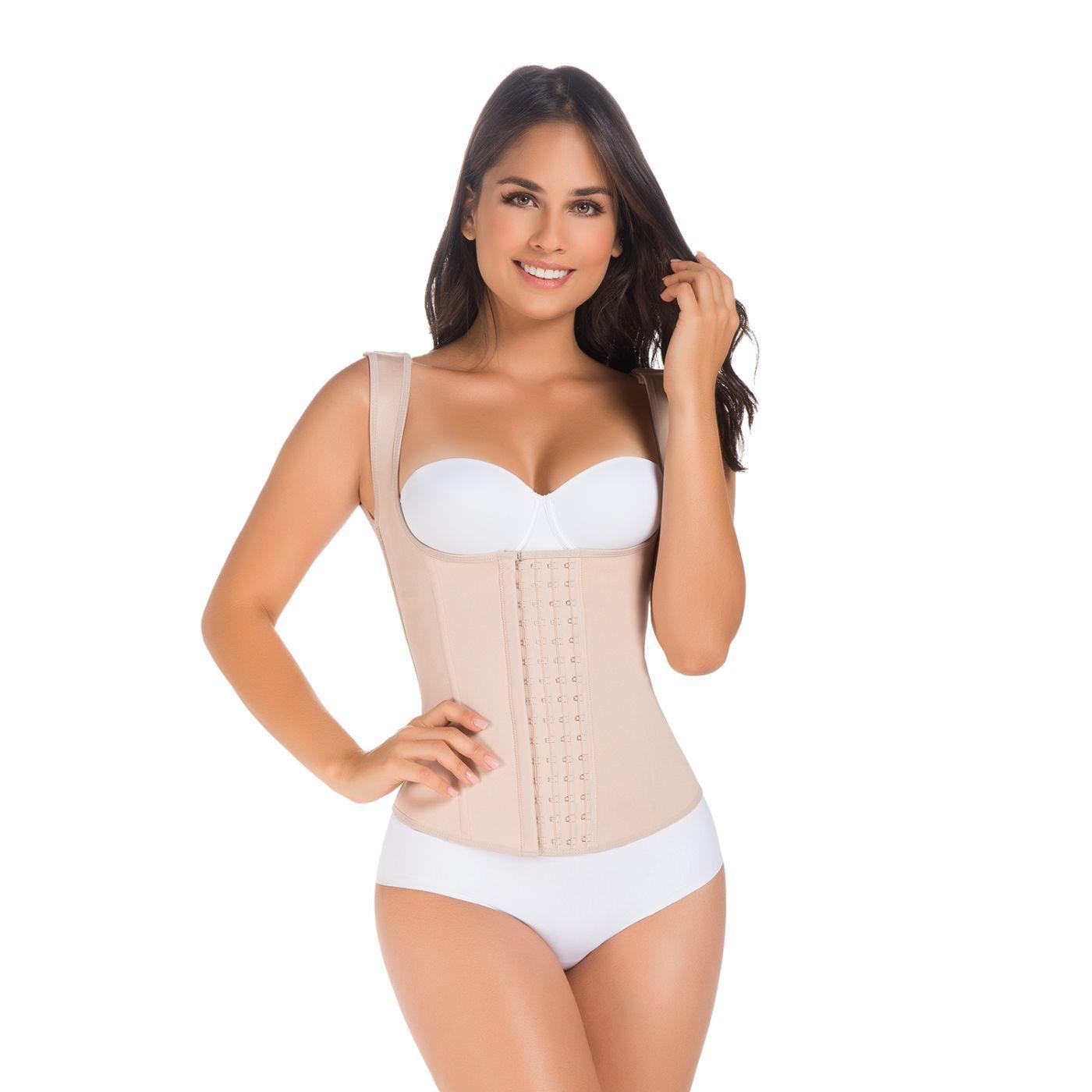 Faja Colombiana Chaleco Modeladora En Látex Máxima Compresión FL100-0