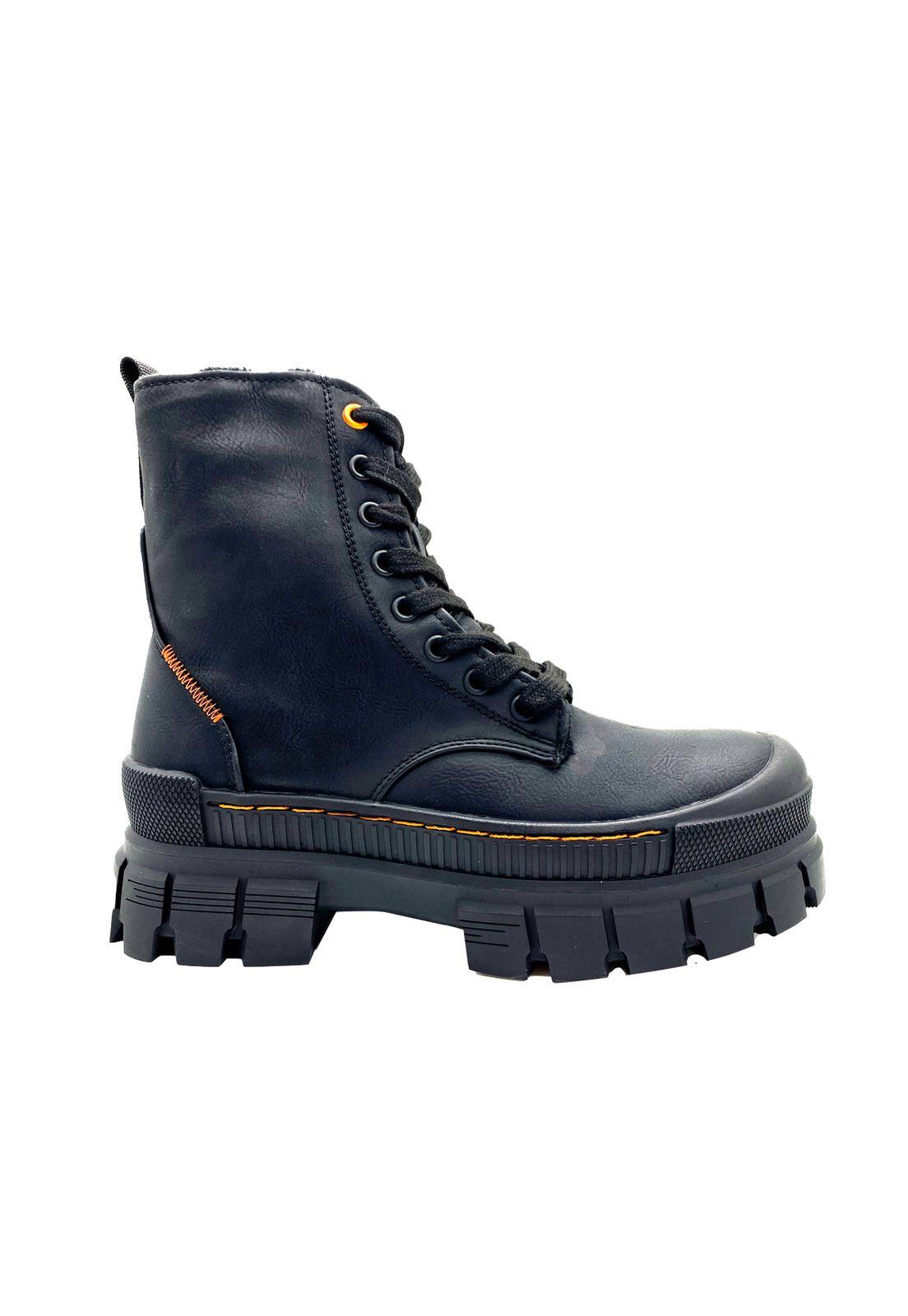 Botin Mujer Lily Negro Maria Pia-0