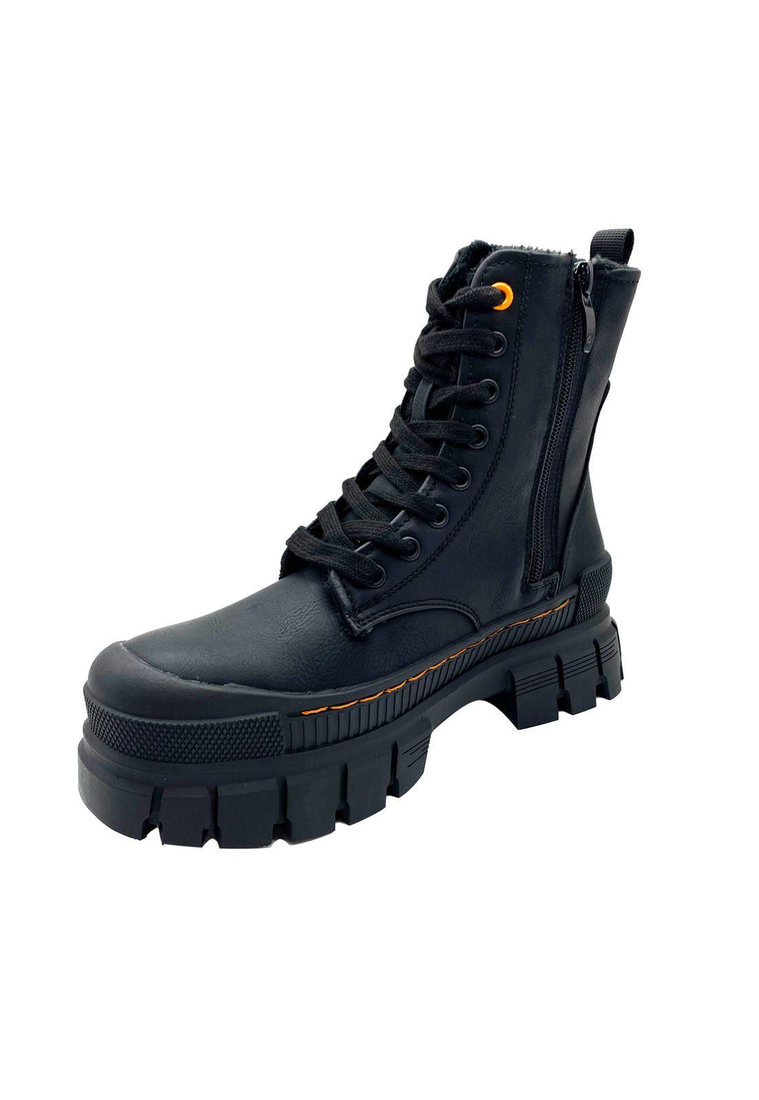 Botin Mujer Lily Negro Maria Pia-3