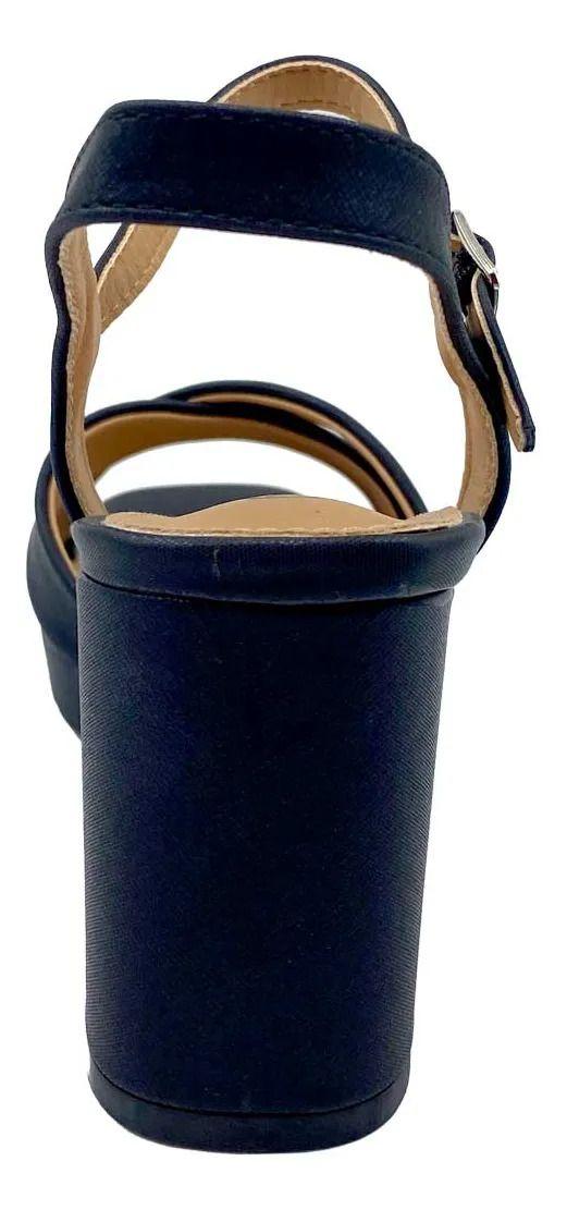 Sandalia Taco Mujer Genne Via Rosmini Negro-6