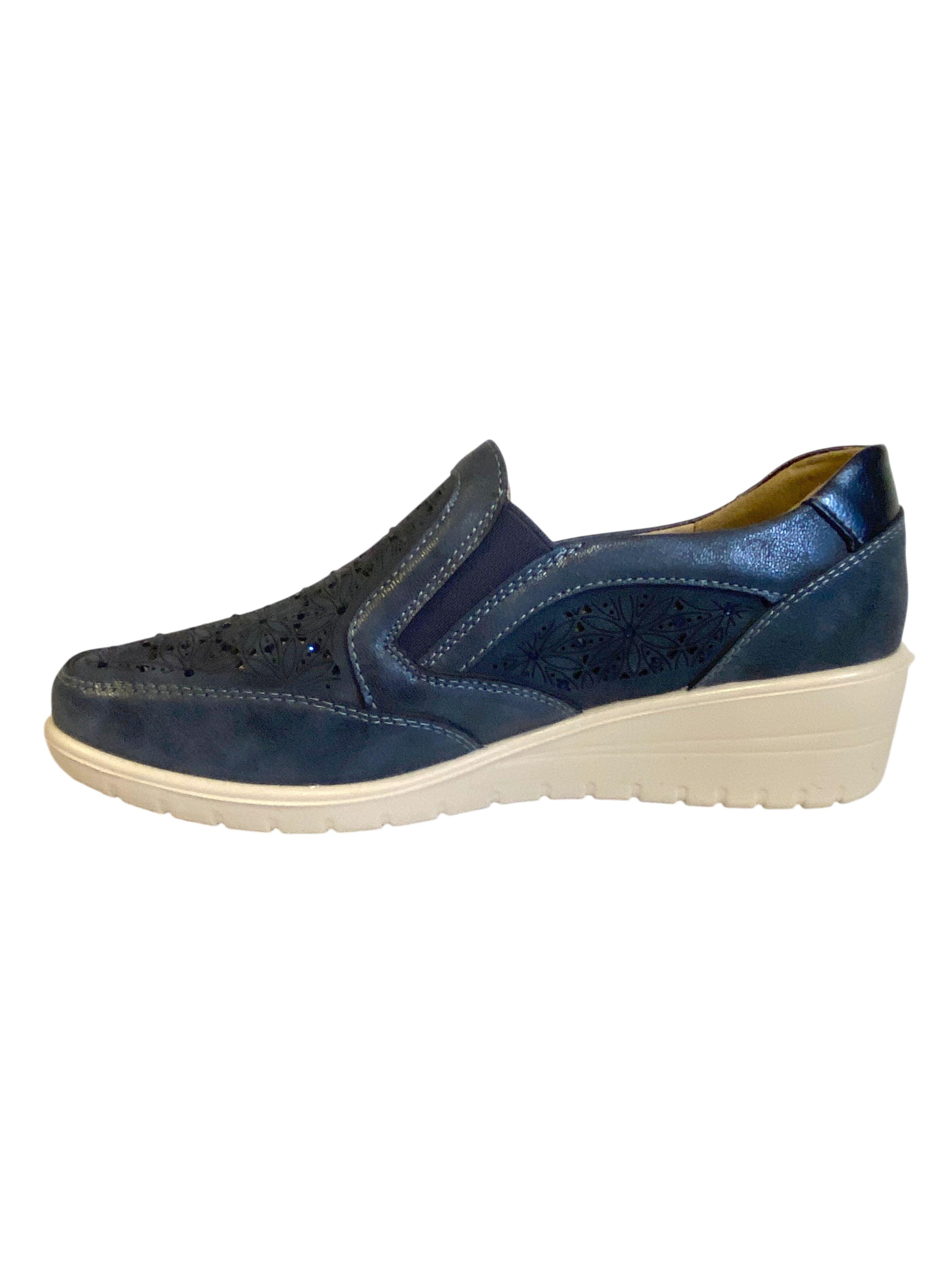 Zapatilla Casual Selvat Azul Via Rosmini-3