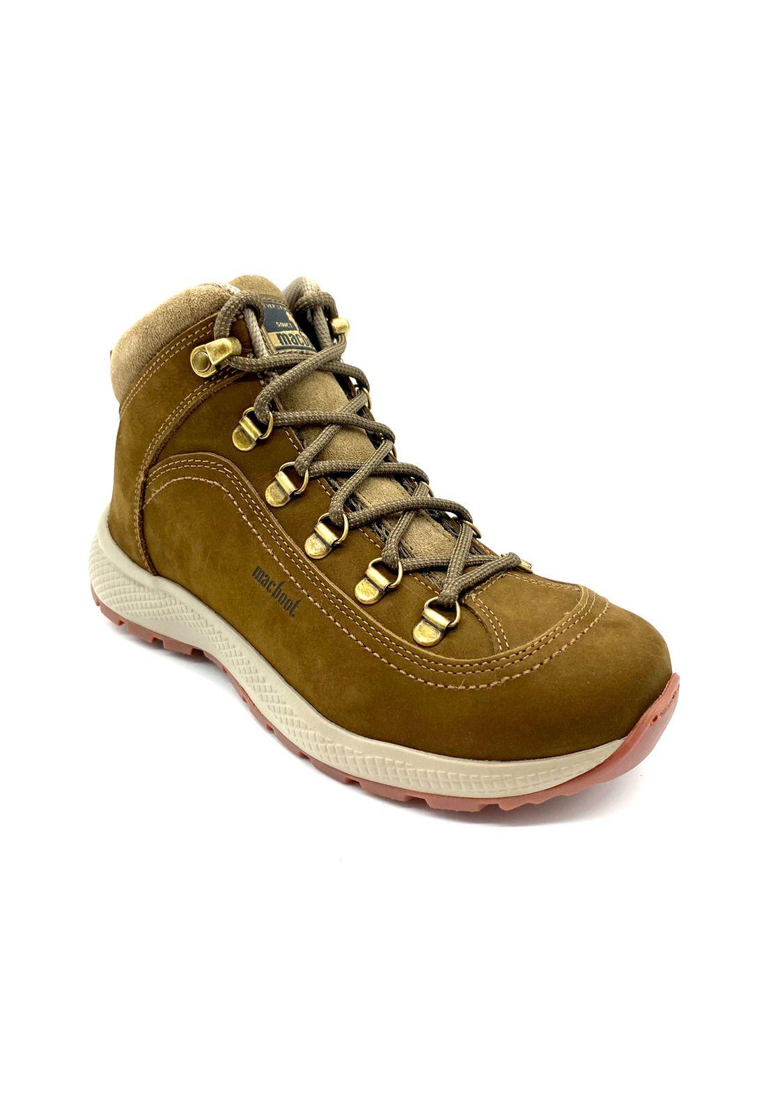 Zapatilla hiking Barus Cuero Cafe Macboot-1