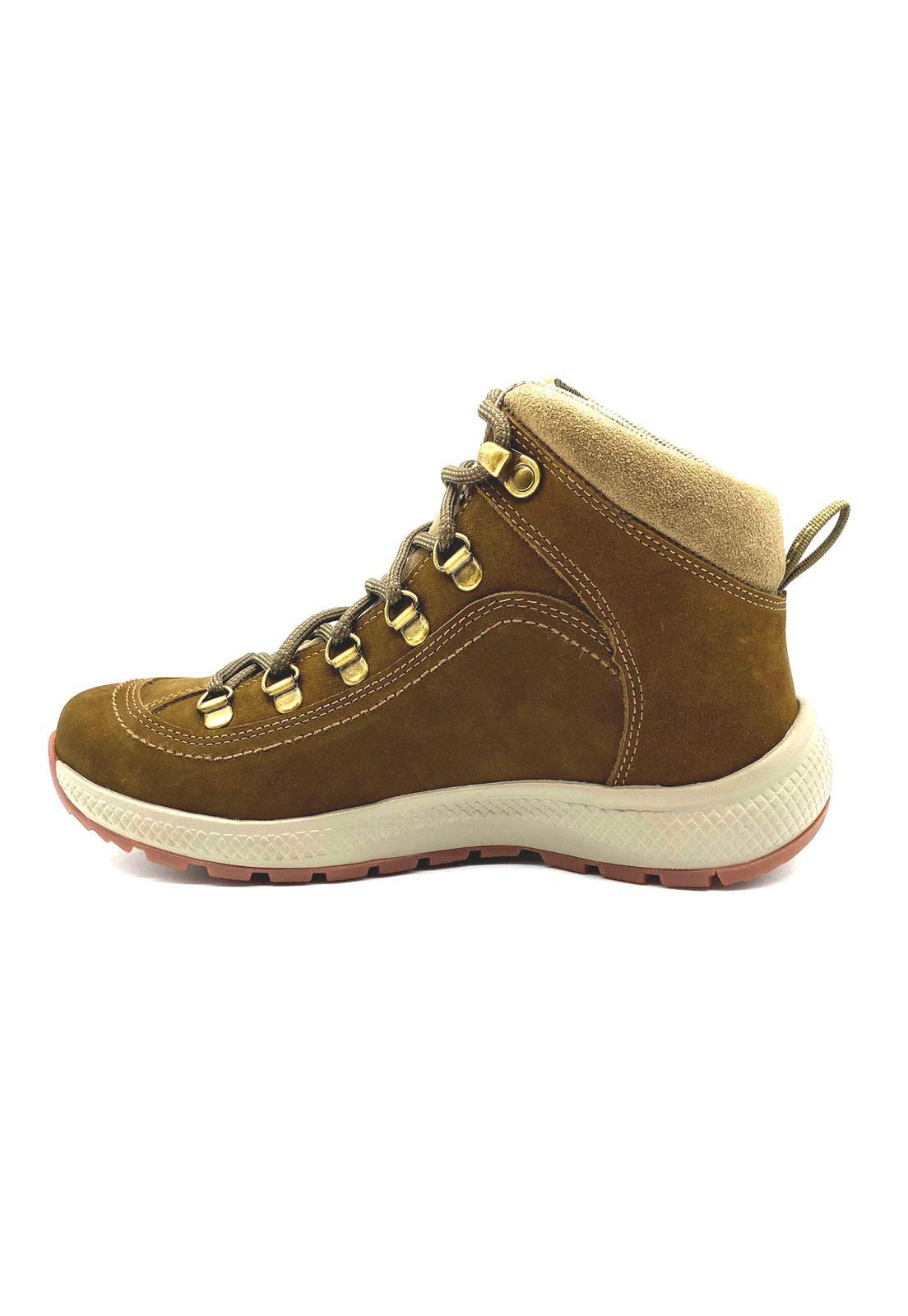 Zapatilla hiking Barus Cuero Cafe Macboot-3