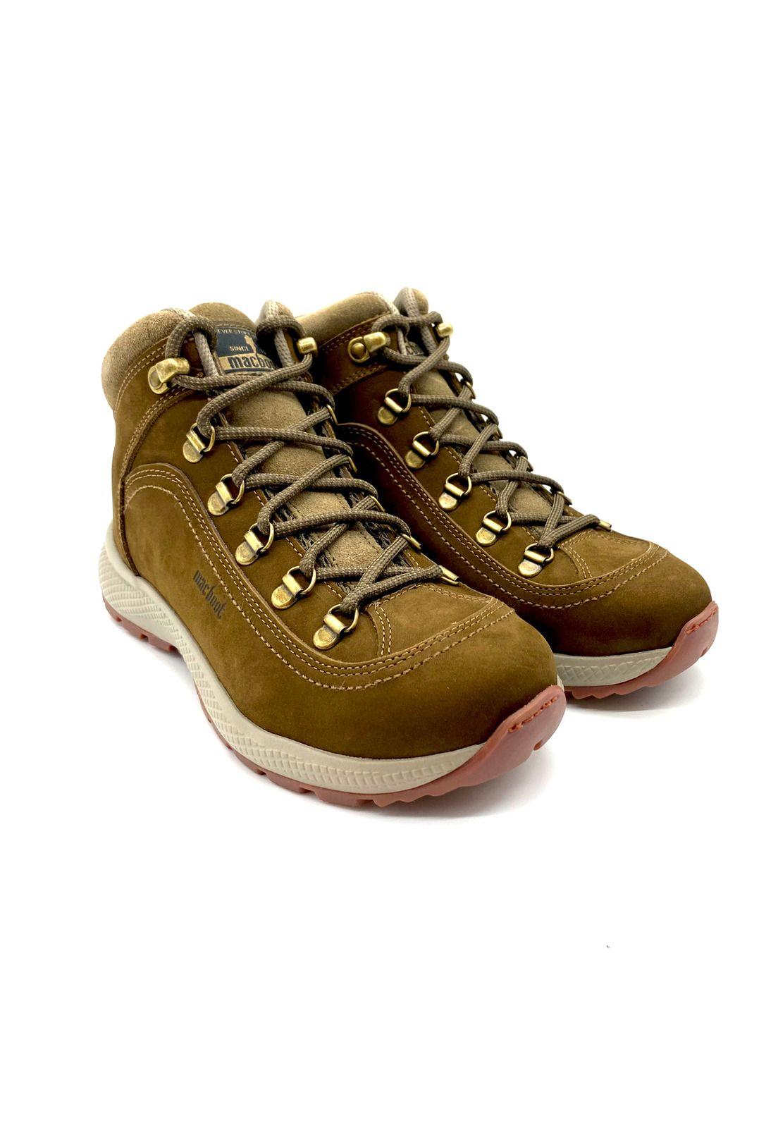 Zapatilla hiking Barus Cuero Cafe Macboot-5