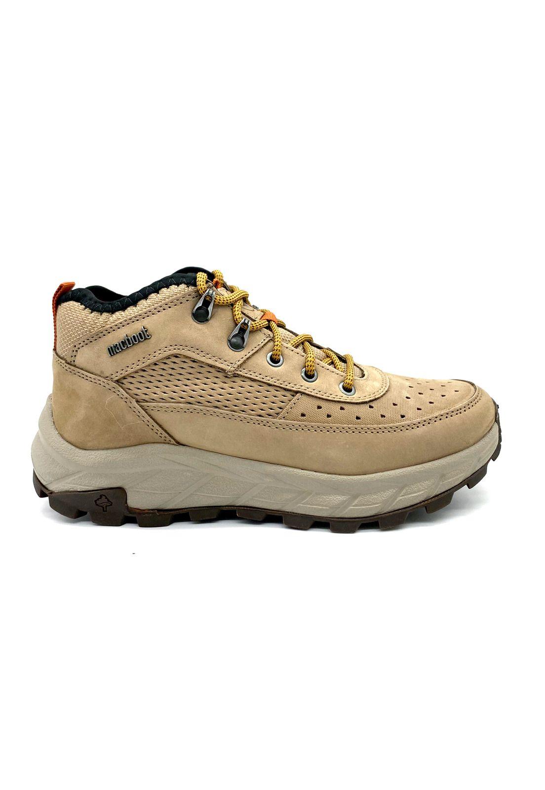 Zapatilla hiking Zoes Cuero Beige Macboot-0