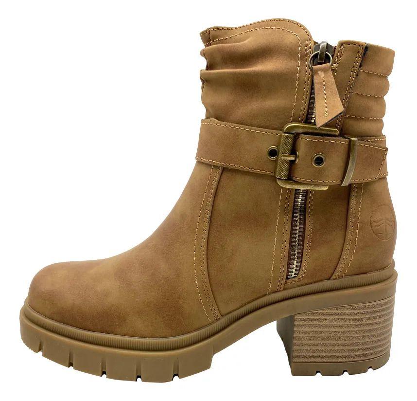 Botin Mujer Ricama Steem Land Tan-2