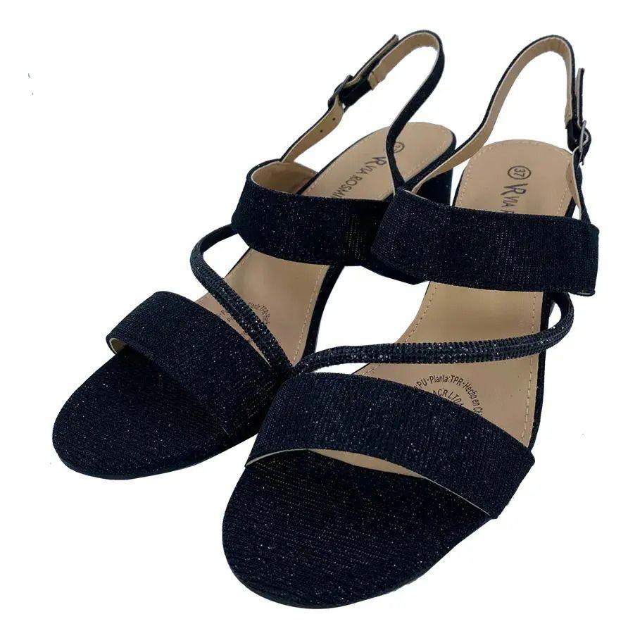 Sandalia Casual Maselli Negro Via Rosmini Mujer-2