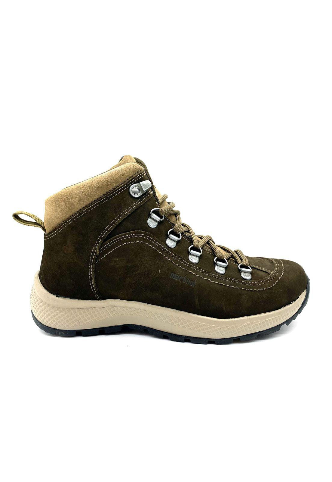 Zapatilla hiking Barus Cuero Marron Macboot-1