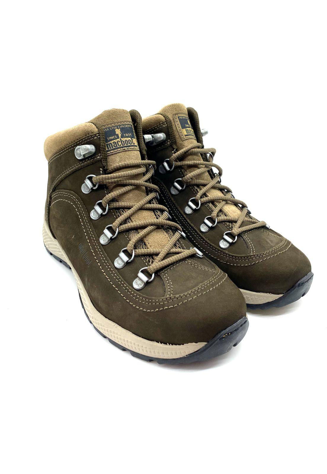Zapatilla hiking Barus Cuero Marron Macboot-5
