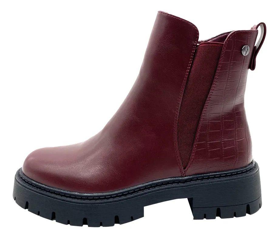 Botin Burgundy Easton Maria Pia Mujer-2