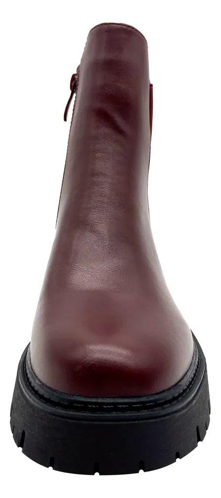 Botin Burgundy Easton Maria Pia Mujer-4